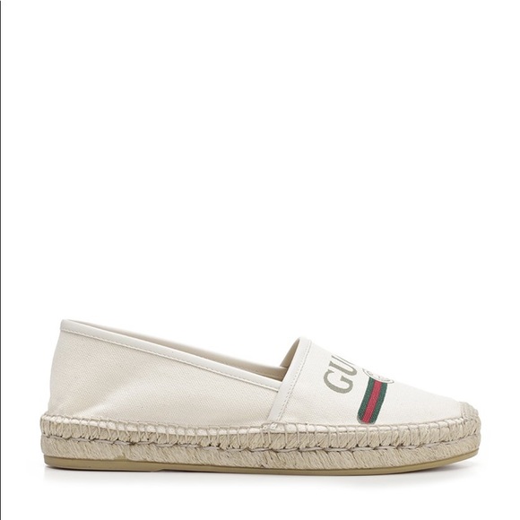 GUCCI Logo Canvas Espadrilles - Picture 5 of 8